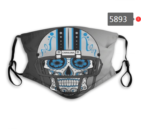 2020 NFL Carolina Panthers #2 Dust mask with filter->nfl dust mask->Sports Accessory